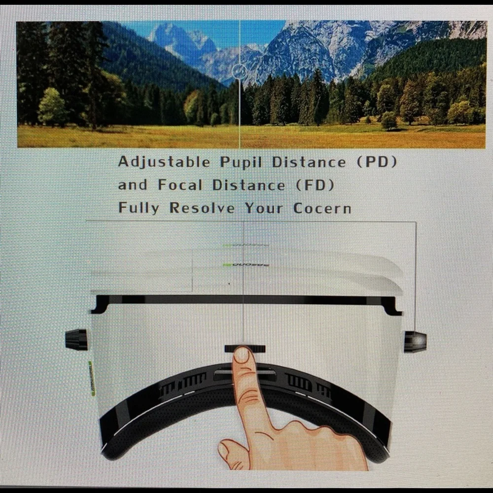 Pasonomi VR glasses- 3-D virtual reality headset. Circa 2016.